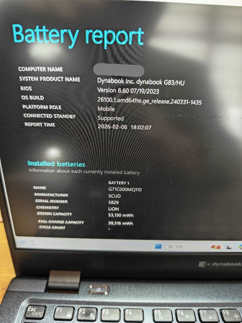 東芝 ノートPC RAM16GB/SSD256GB/11世代i5