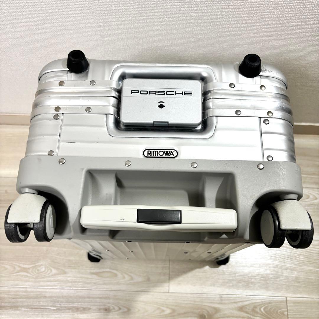 【廃盤希少品】RIMOWA × PORSCHE アルミスーツケース　鍵、ポーチ付