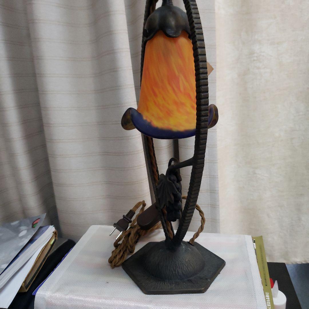 蔵出し大特価上質ARTNOBELアールヌーボー風ランプ40×17cm　2,6kg