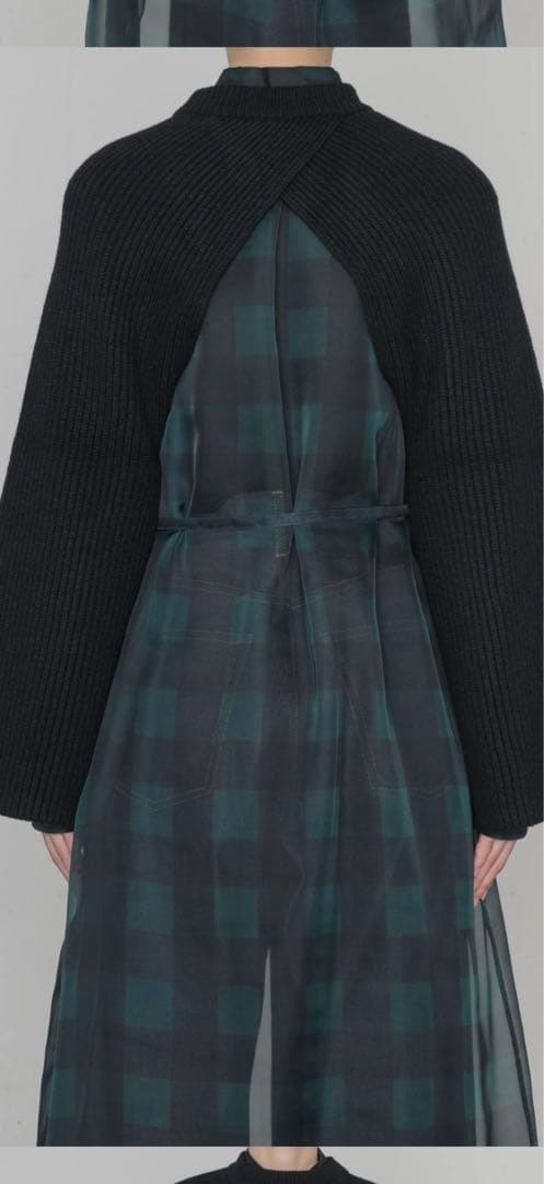 2025aw【HYKE(ハイク)】 RIBBED KNIT WOOL SHRUG
