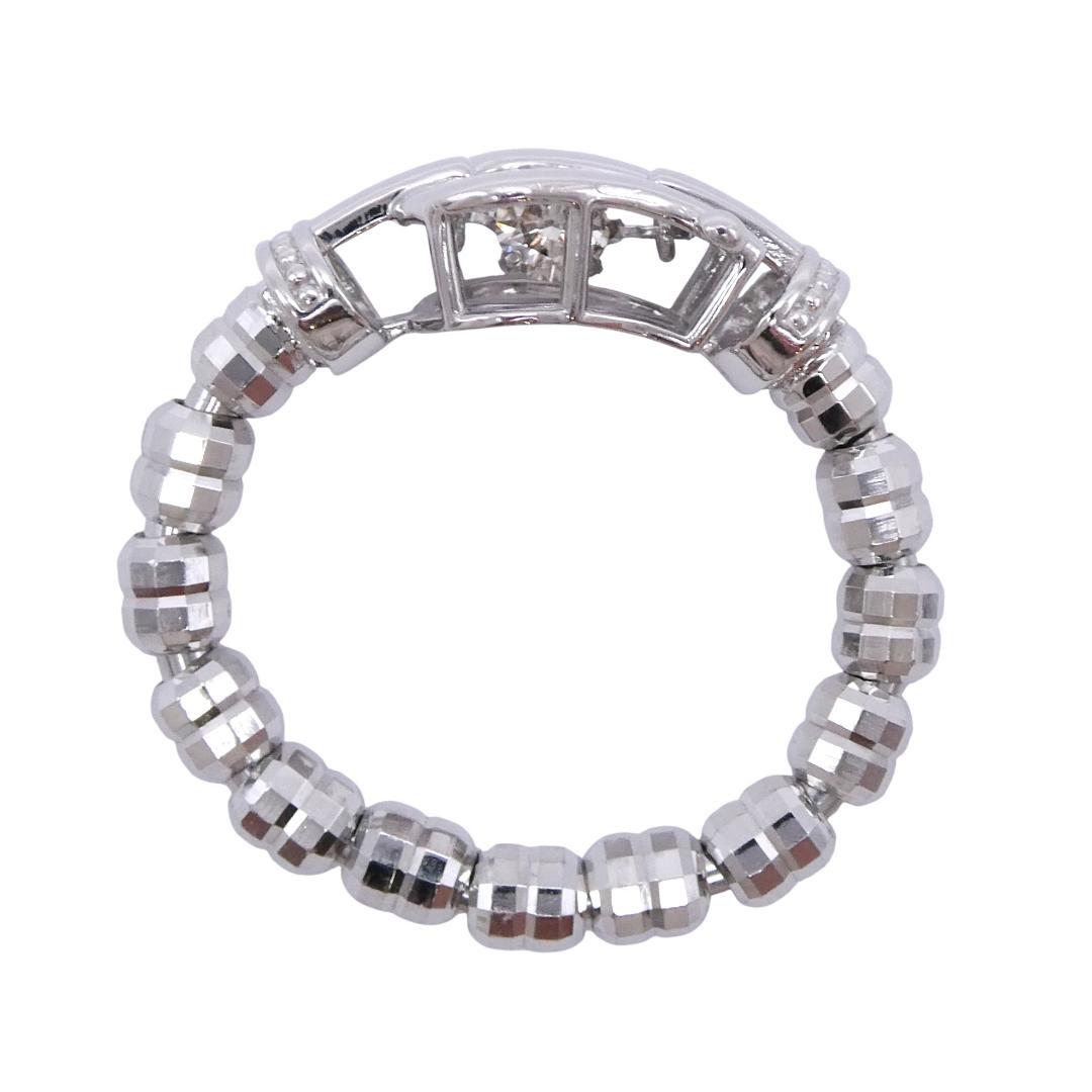 リング Pt900/950 ダイヤモンド0.10ct サイズフリー
