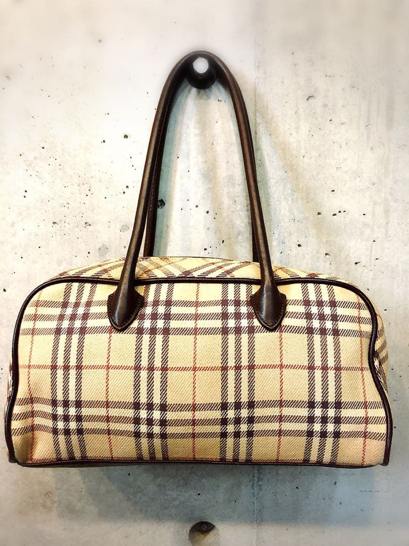 Burberry バーバリー　ミニ　ボストン　バッグ　ノバ　チェック