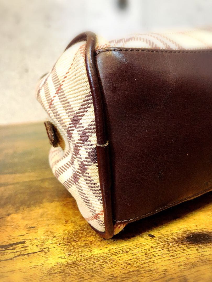 Burberry バーバリー　ミニ　ボストン　バッグ　ノバ　チェック