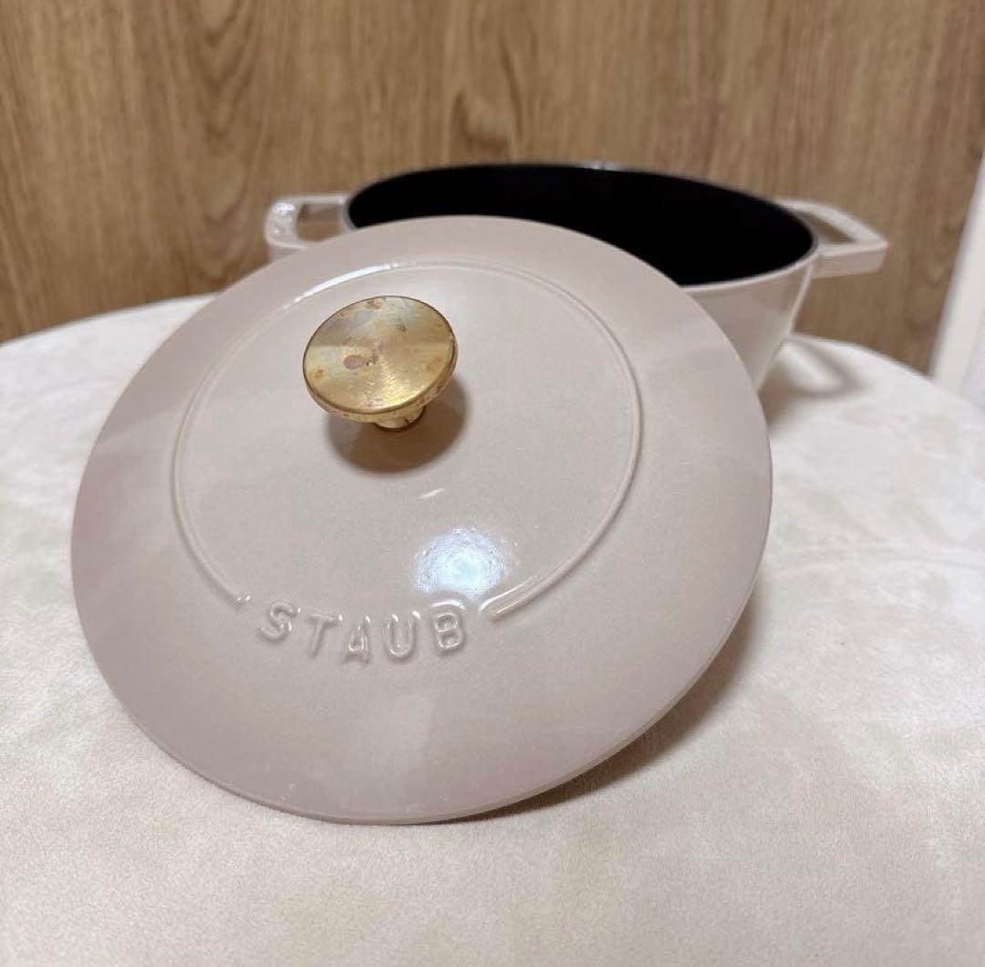 【美品】1〜2人用にぴったり♡煮込み料理が美味しい◎staubワナベMリネン