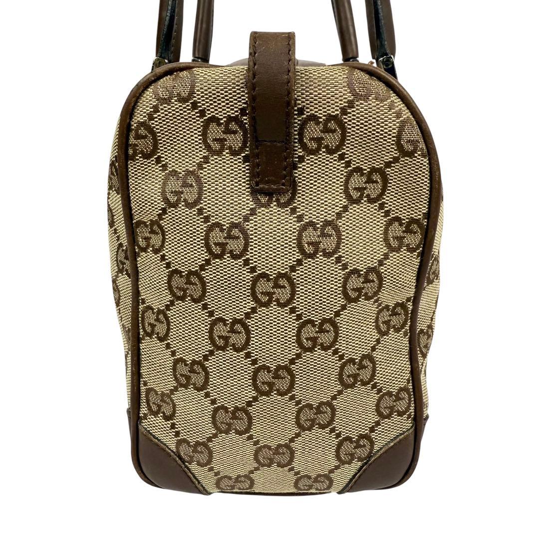 GUCCI グッチ GGキャンバス ミニボストンバッグ 肩掛け ベージュ 保存袋