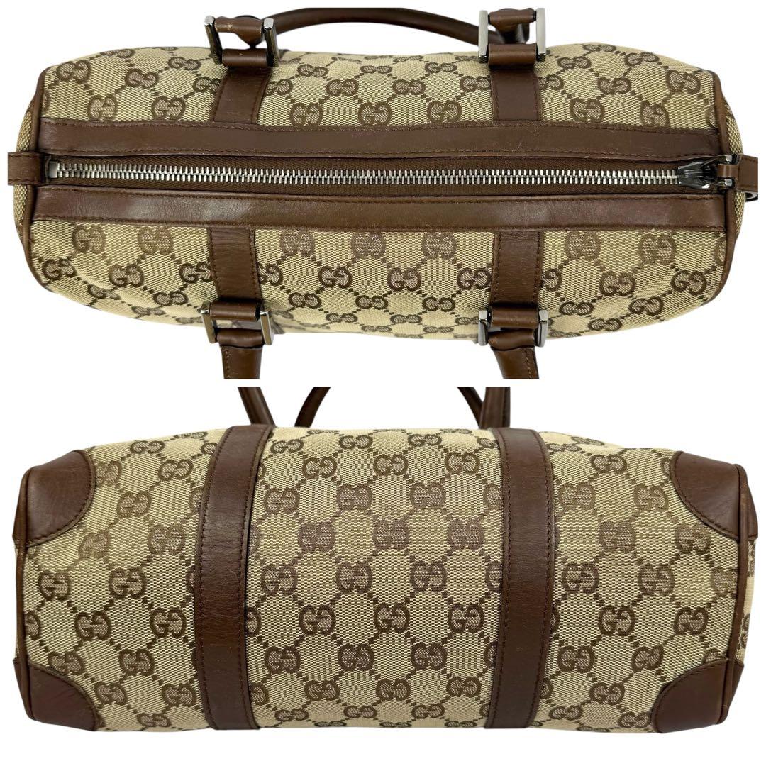 GUCCI グッチ GGキャンバス ミニボストンバッグ 肩掛け ベージュ 保存袋