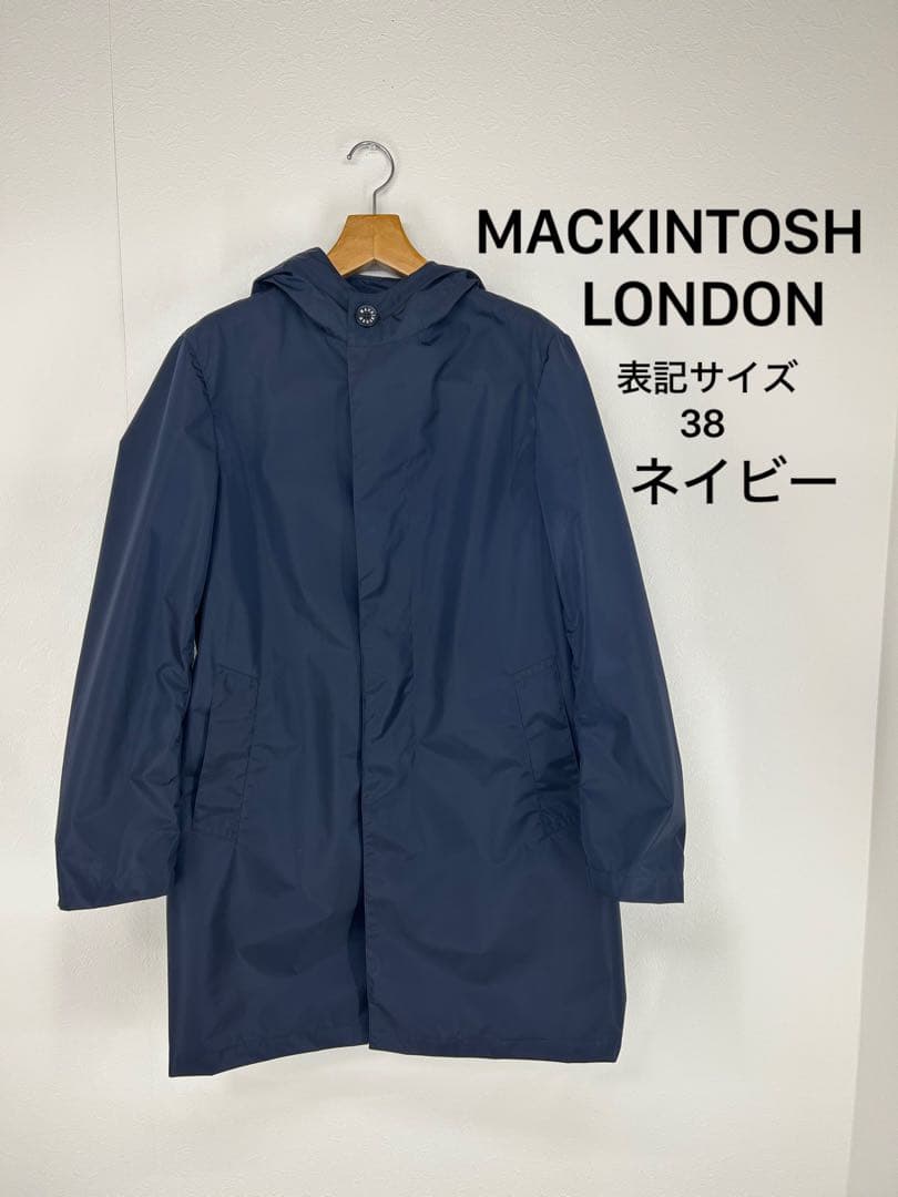 MACKINTOSH LONDON【ネイビー レインコート 38】メンズ