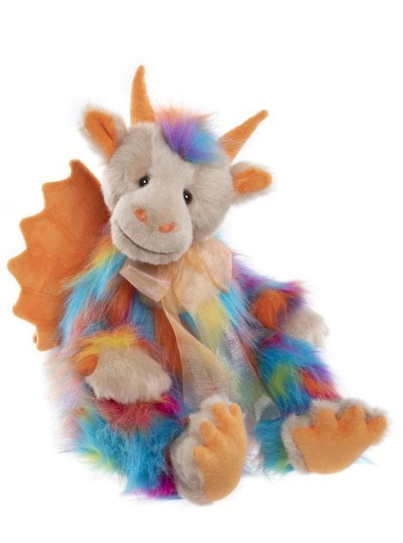 チャーリーベアーズ Rainbows Endカラフルなドラゴン型ぬいぐるみ