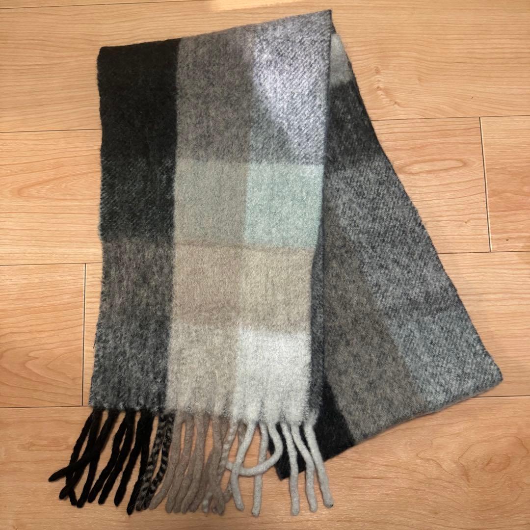 Acne Studios マルチカラー チェック マフラー　CA0084-