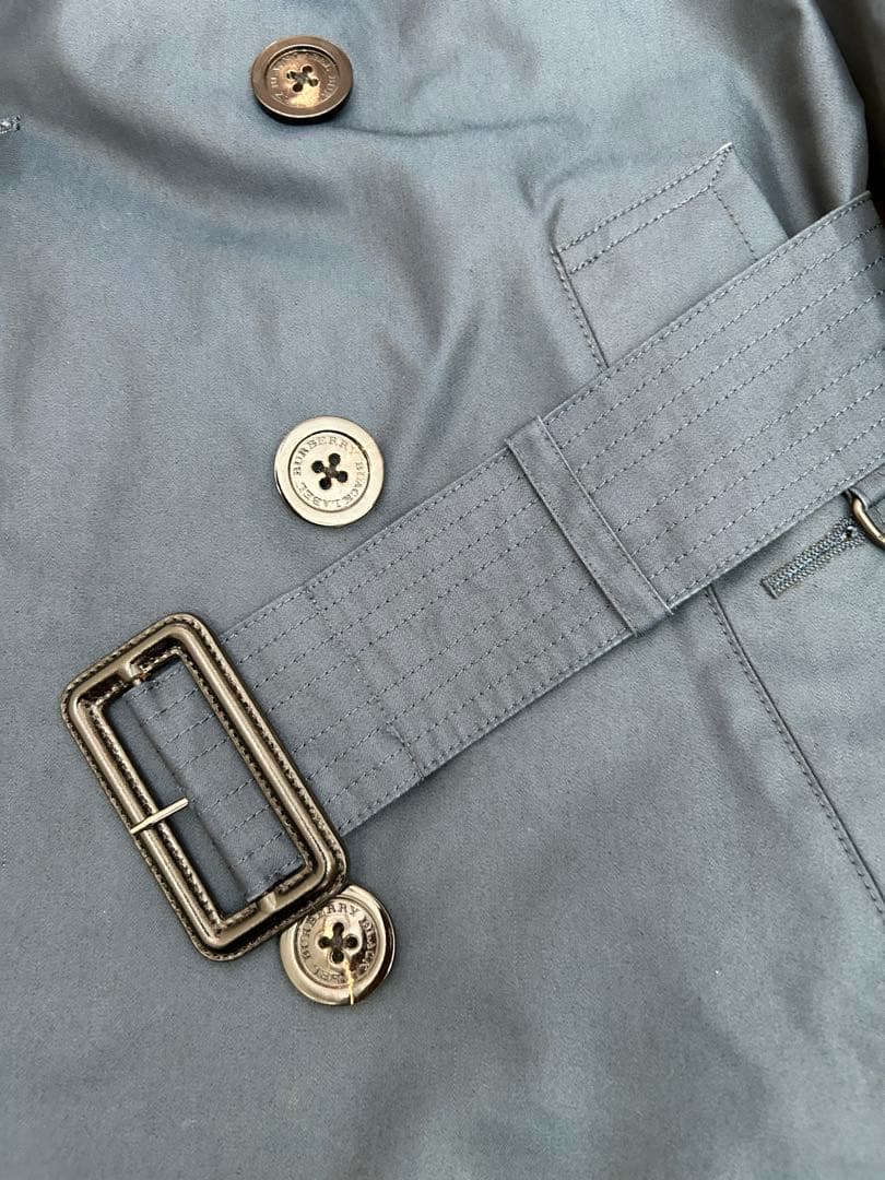 【美品】Burberryブラックレーベル トレンチコート 青