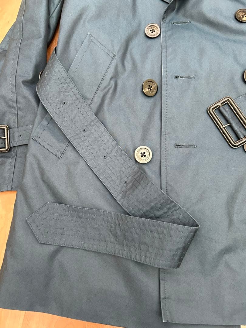 【美品】Burberryブラックレーベル トレンチコート 青