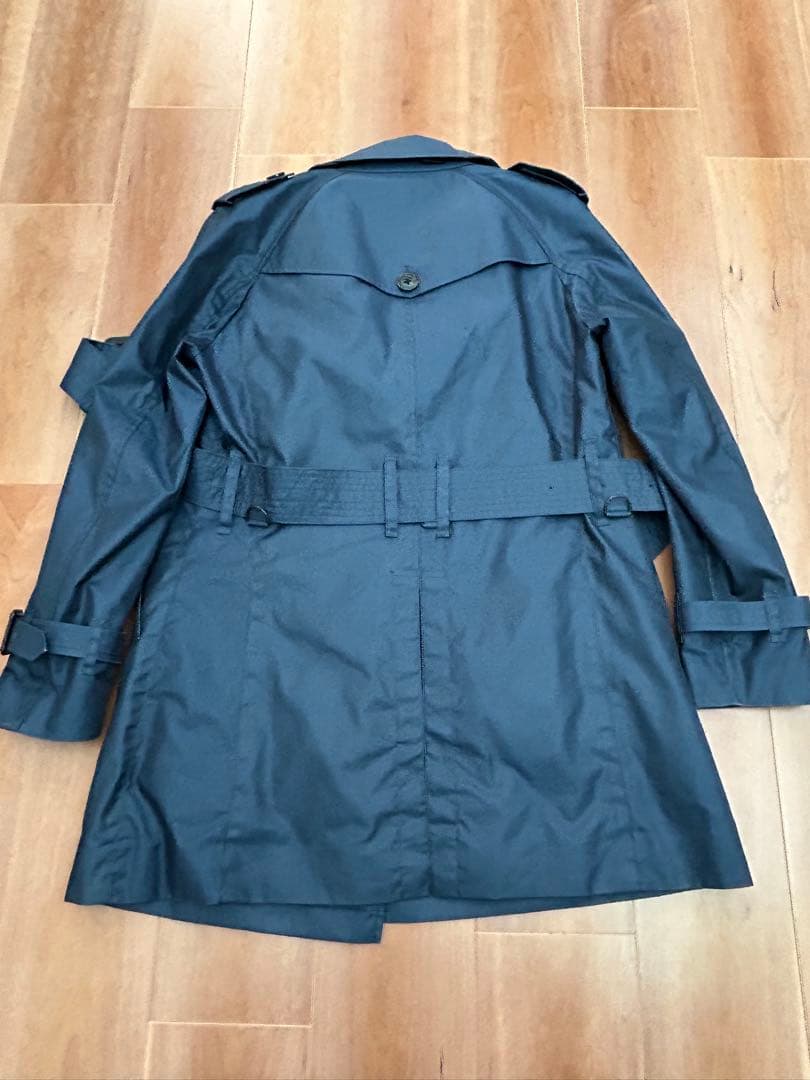 【美品】Burberryブラックレーベル トレンチコート 青