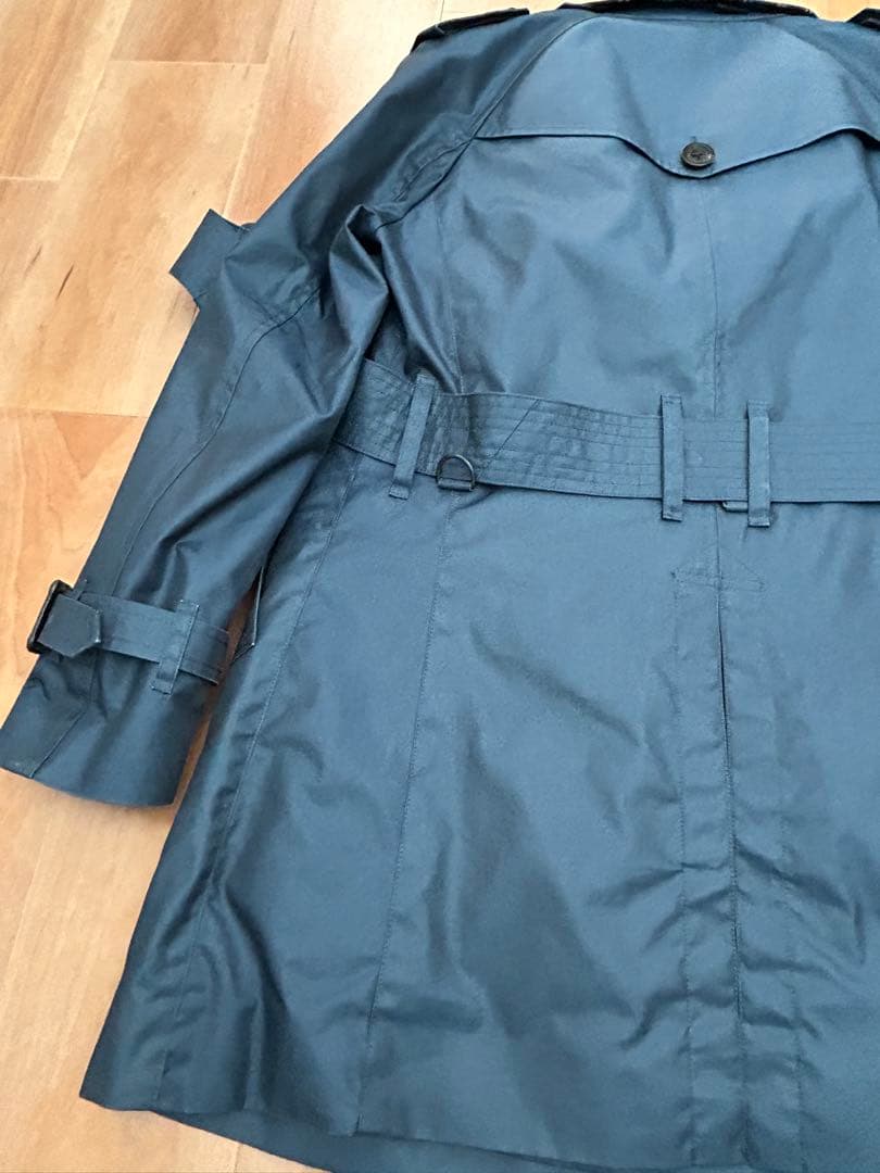 【美品】Burberryブラックレーベル トレンチコート 青
