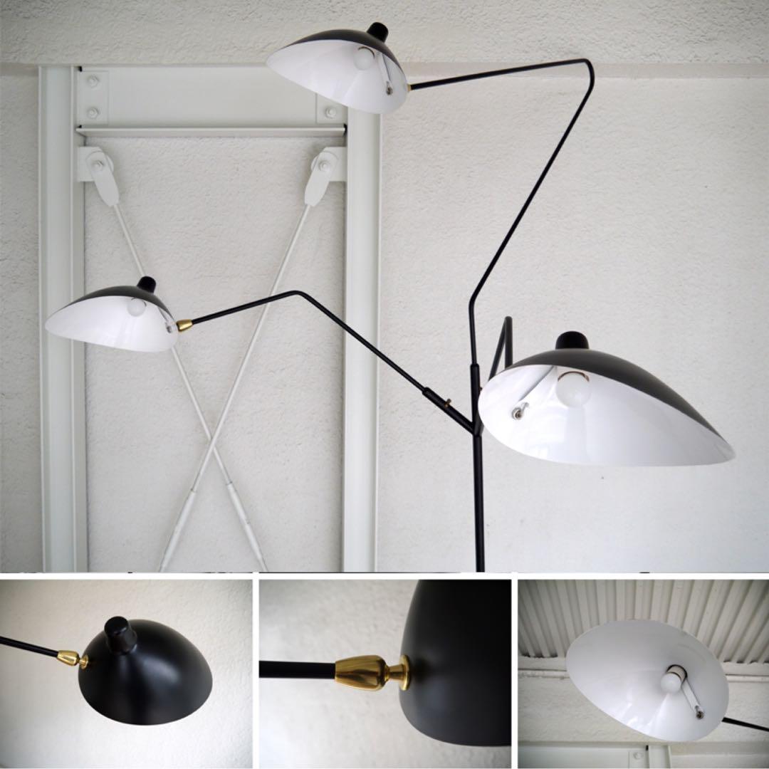 セルジュムーユ Serge Mouille ◇3灯フロアランプ 新品