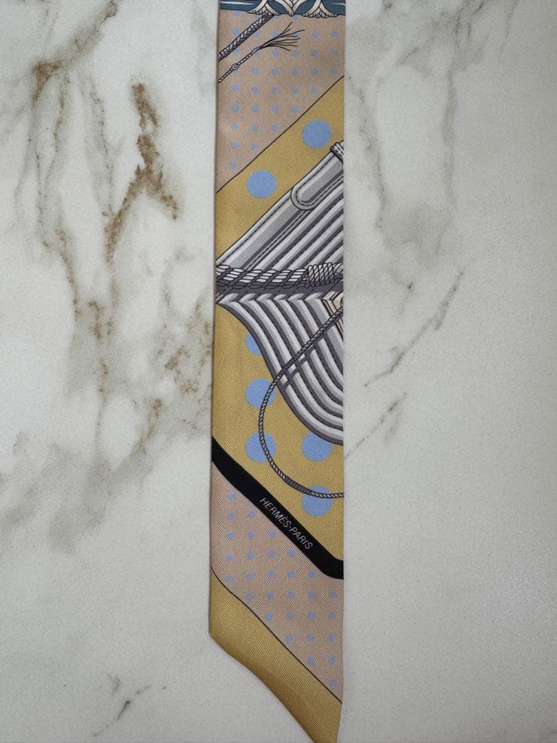 HERMES ツイリーシルクスカーフ 美品