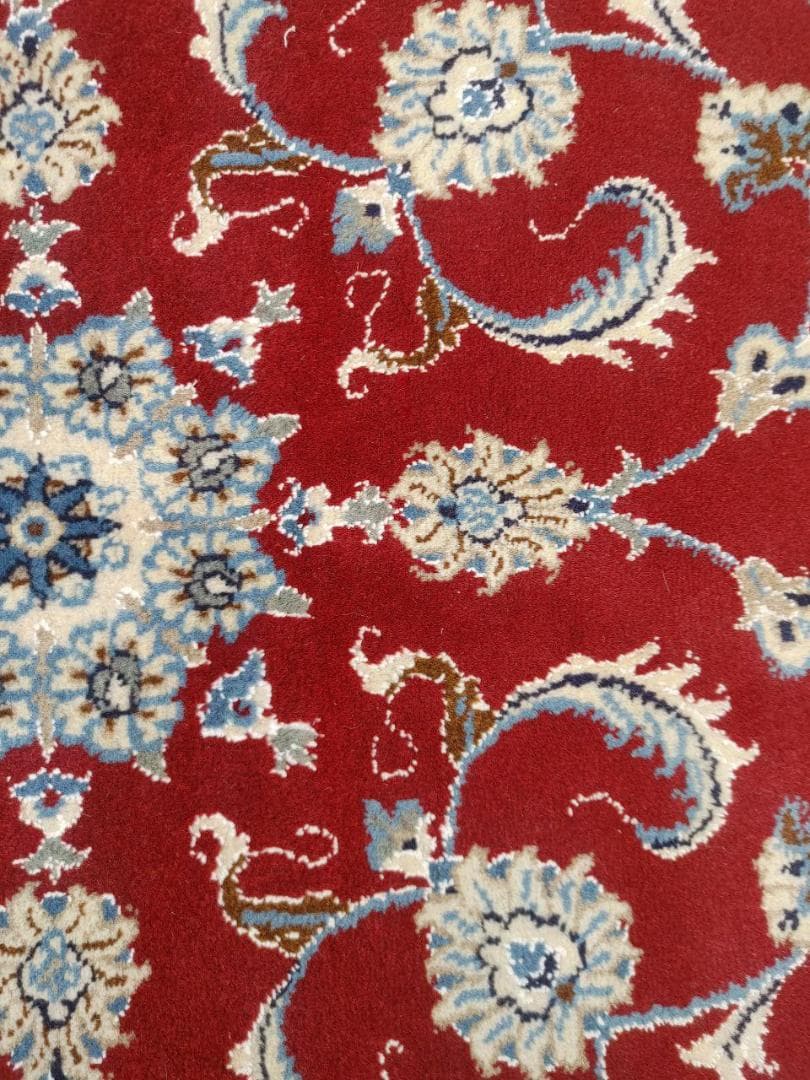 ペルシャ絨毯 ナイン Naein 9La 新品 100x100 ウール