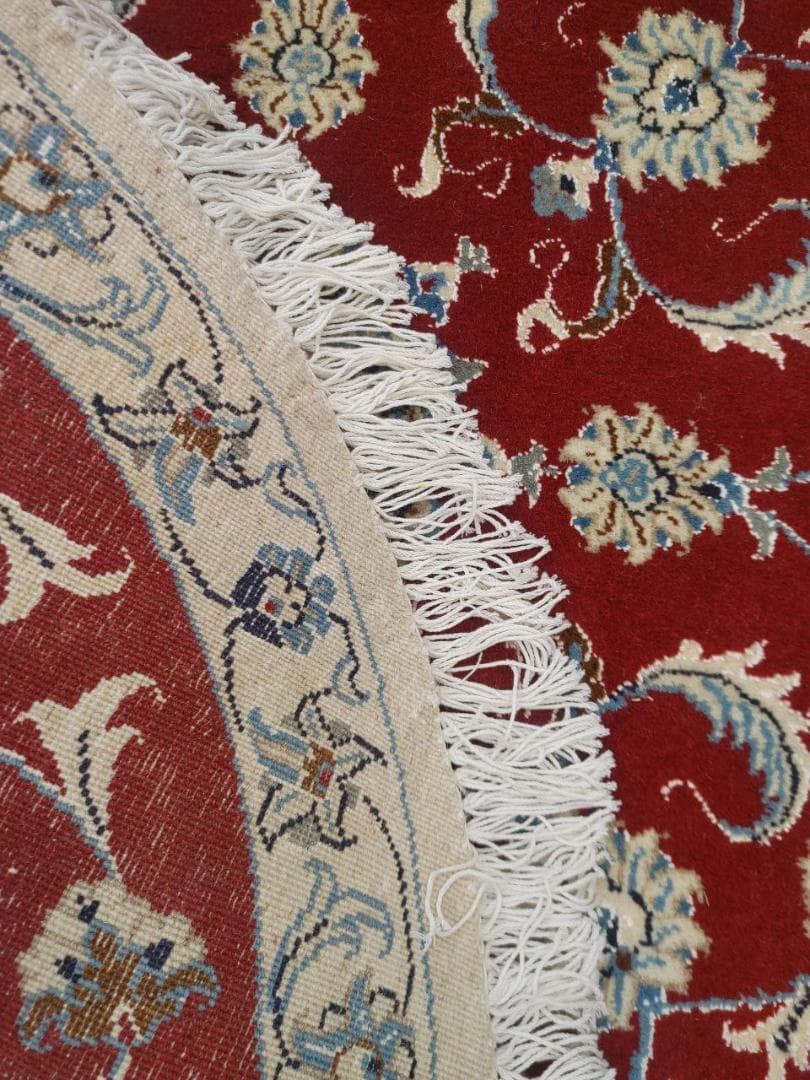 ペルシャ絨毯 ナイン Naein 9La 新品 100x100 ウール