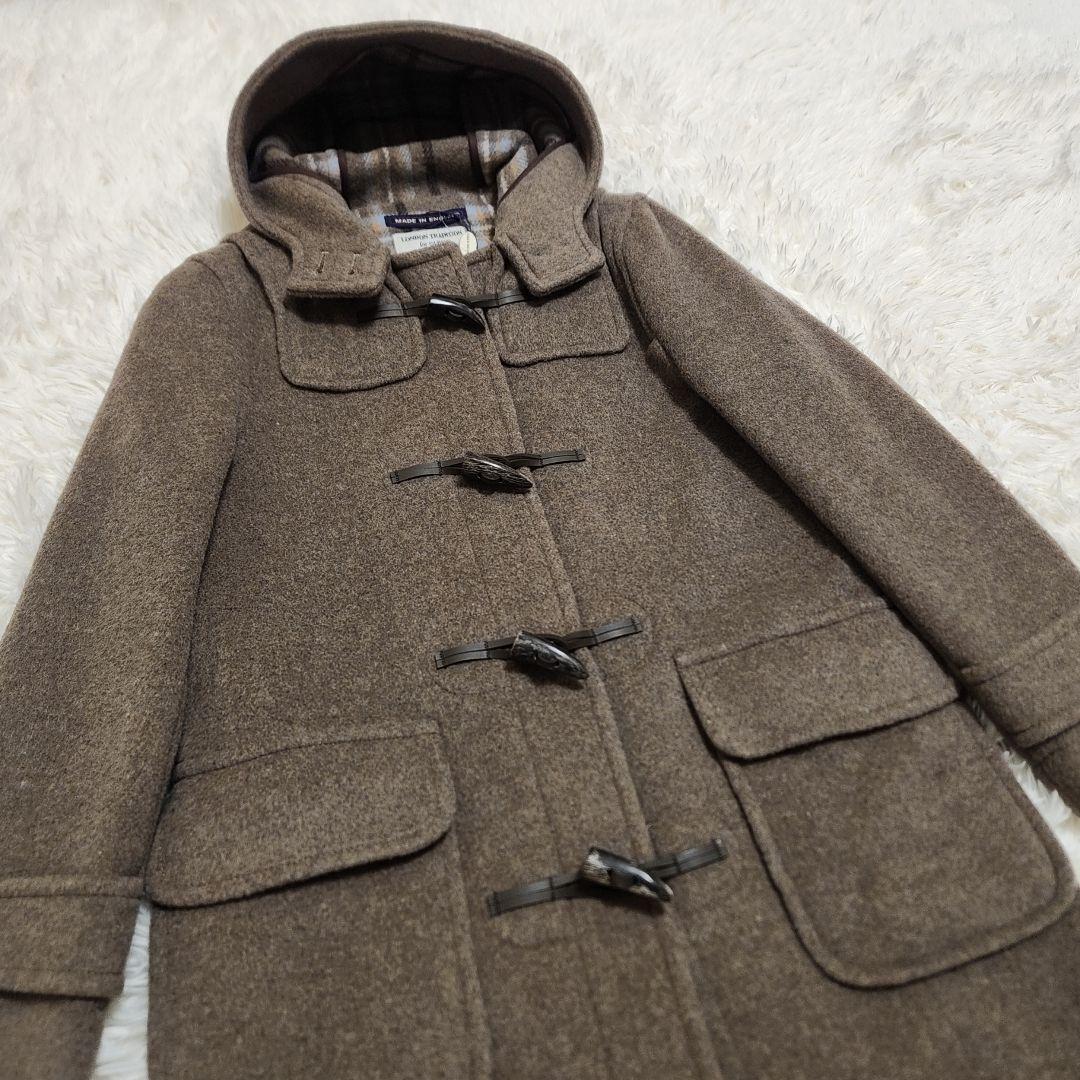 【新品・未使用】ロンドントラディション 英国製 ダッフルコート チェック 36