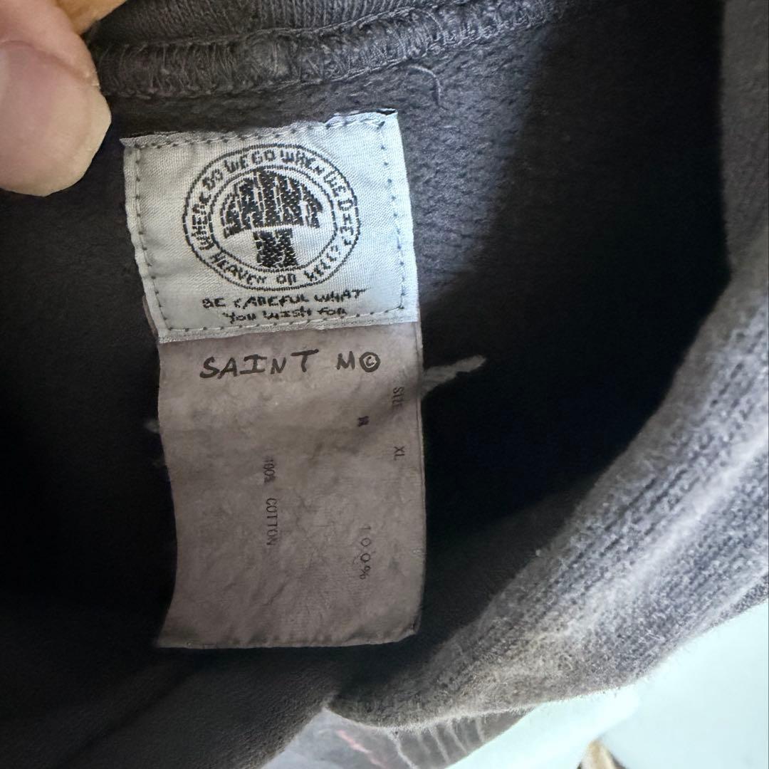 SAINT MICHAEL VLONE　パーカー　XL　ヴィンテージ加工