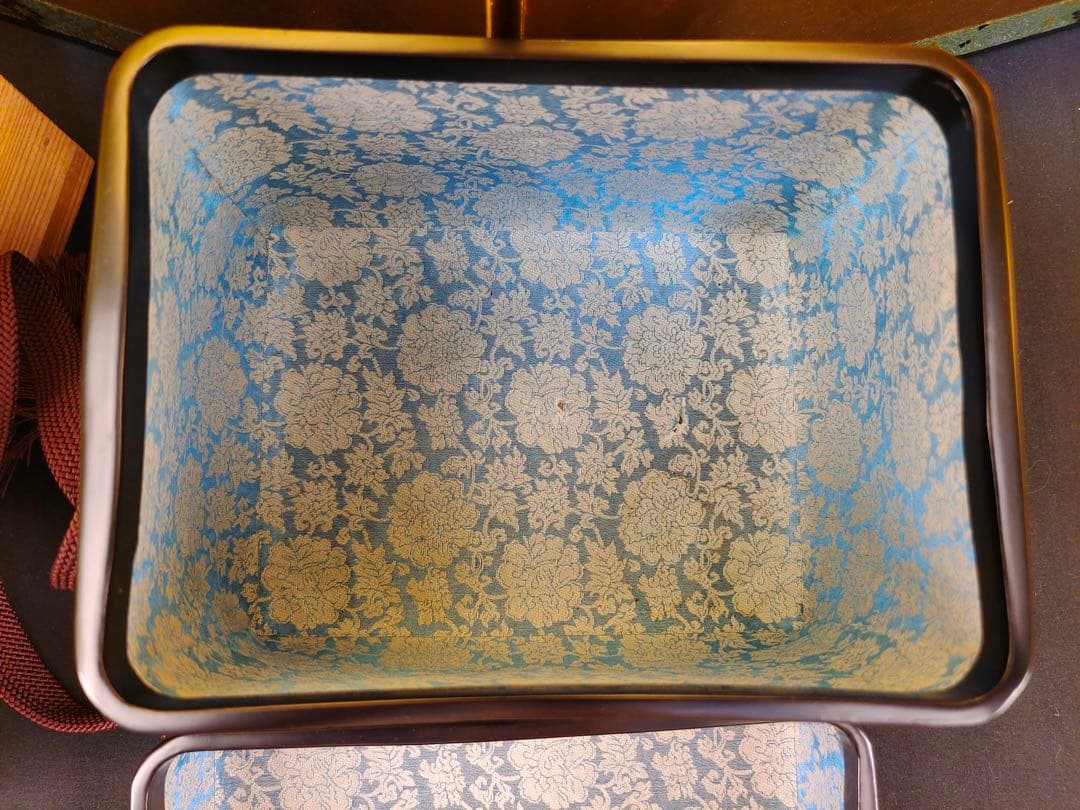 島田竹宝斎　竹工芸作家　竹編御所籠一式揃　茶箱　高級茶籠　茶道具　点前道具　共箱