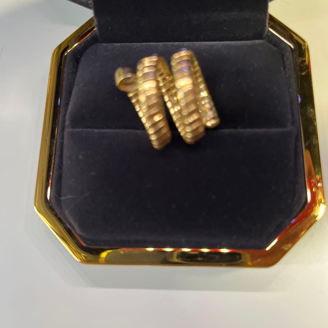 18K ダイヤ0.56ct 11号〜13号　トゥボカス風　スネーク　イタリア購入