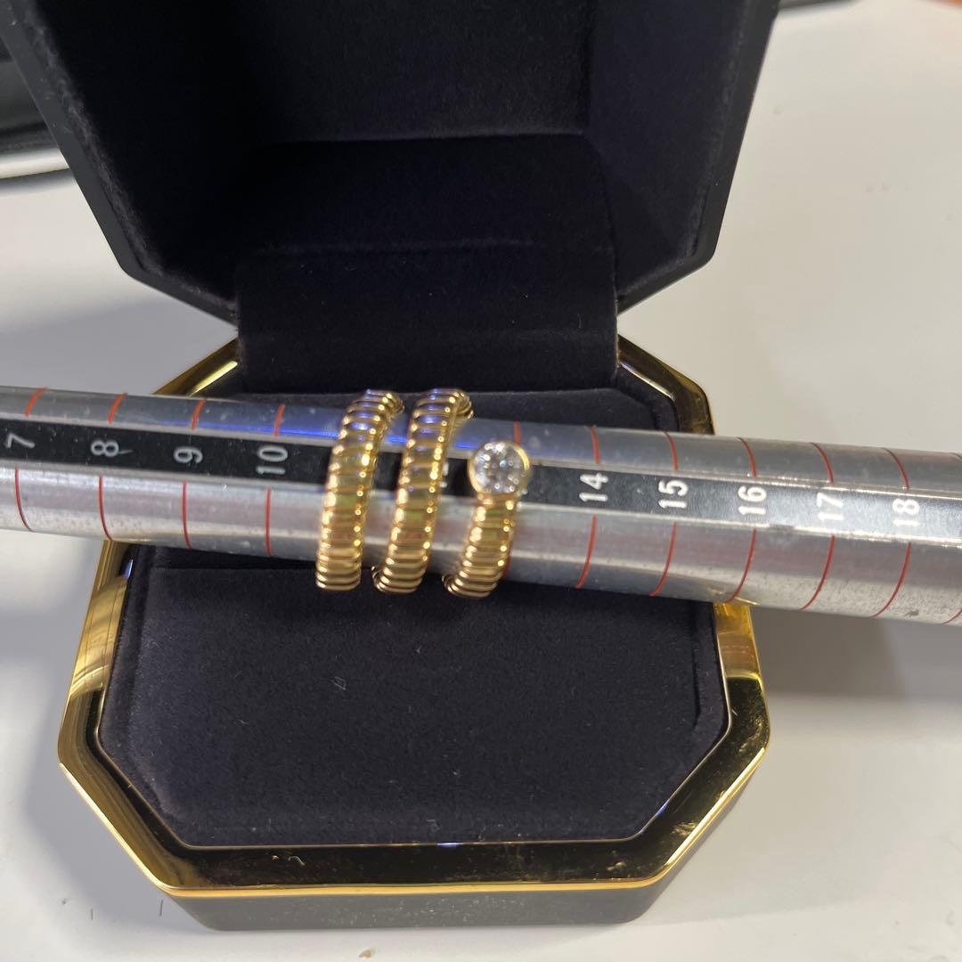 18K ダイヤ0.56ct 11号〜13号　トゥボカス風　スネーク　イタリア購入