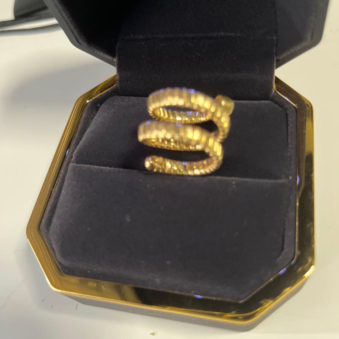18K ダイヤ0.56ct 11号〜13号　トゥボカス風　スネーク　イタリア購入