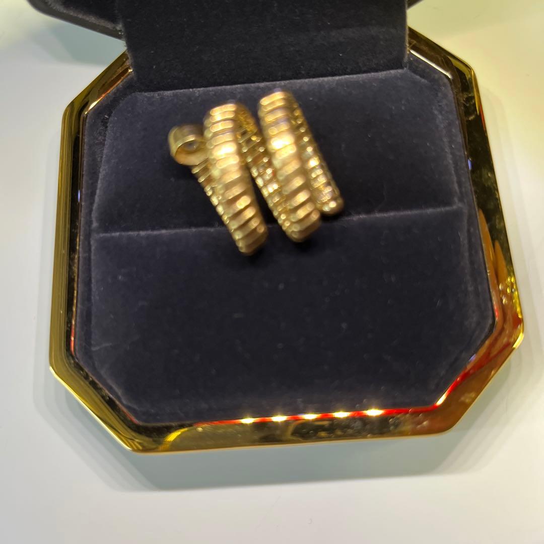 18K ダイヤ0.56ct 11号〜13号　トゥボカス風　スネーク　イタリア購入