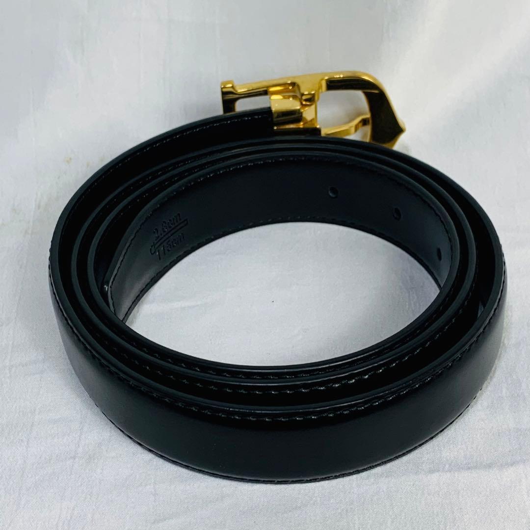 美品　カルティエ アルディロン Cアロンジェ レザー　ゴールド　黒