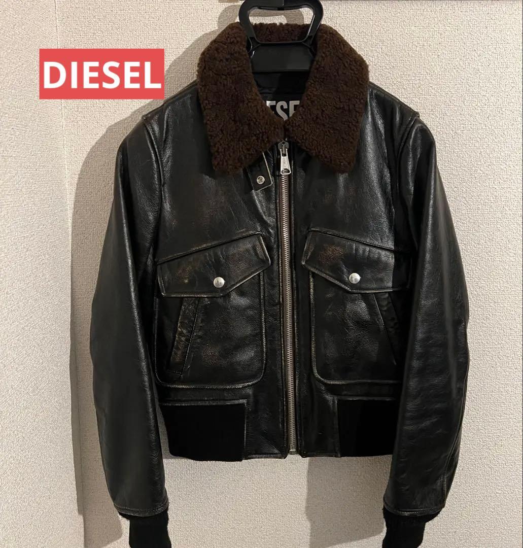 DIESEL 牛革レザージャケット