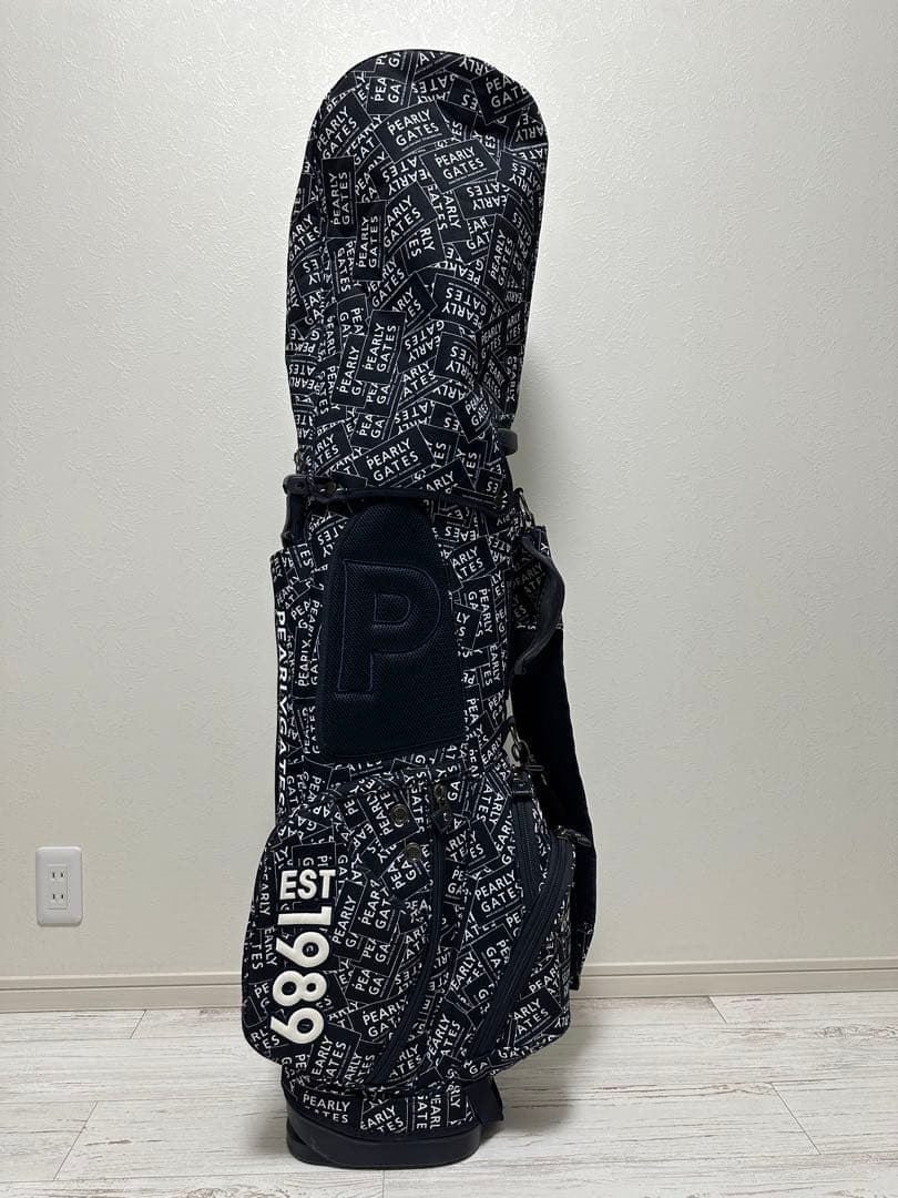 パーリーゲイツ ステッカー柄 スタンドキャディバッグ ヘッドカバーセット