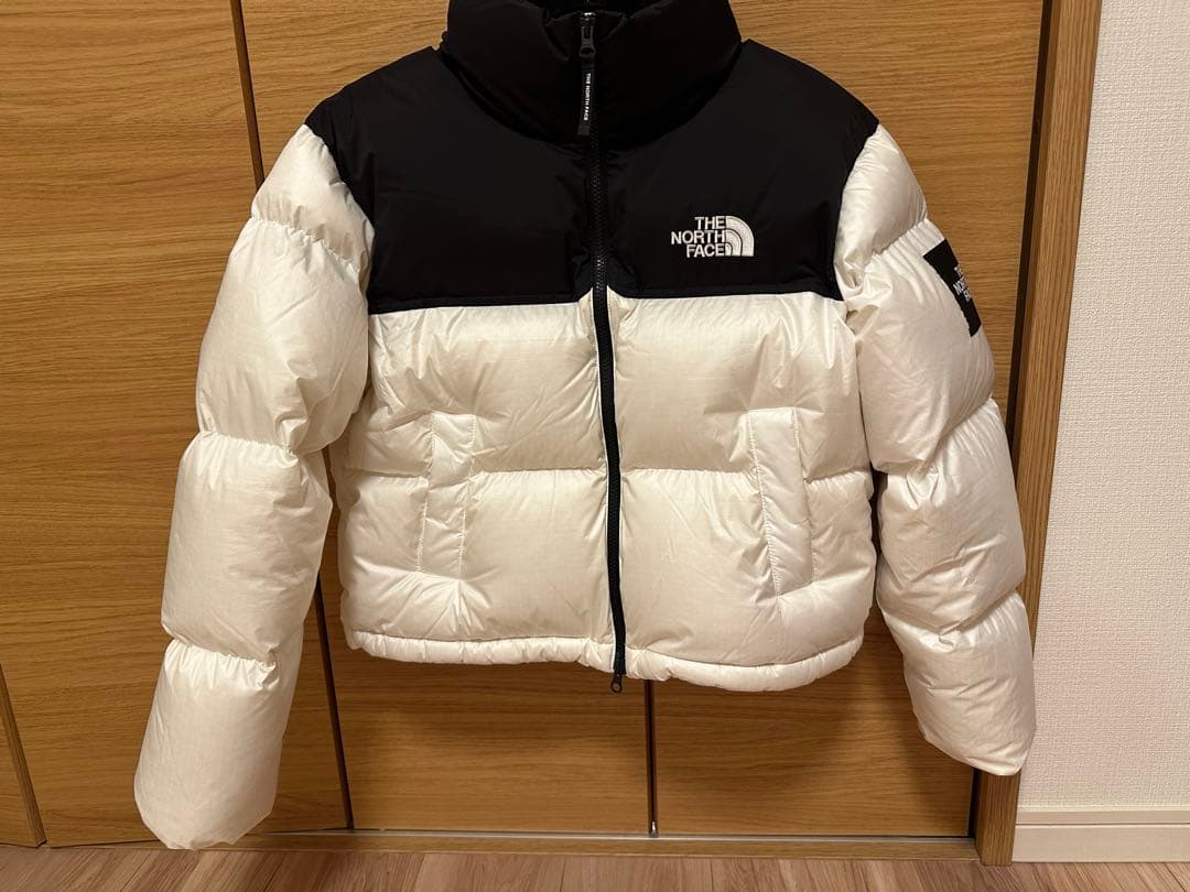 THE NORTH FACE ダウンジャケット ホワイト/ブラック