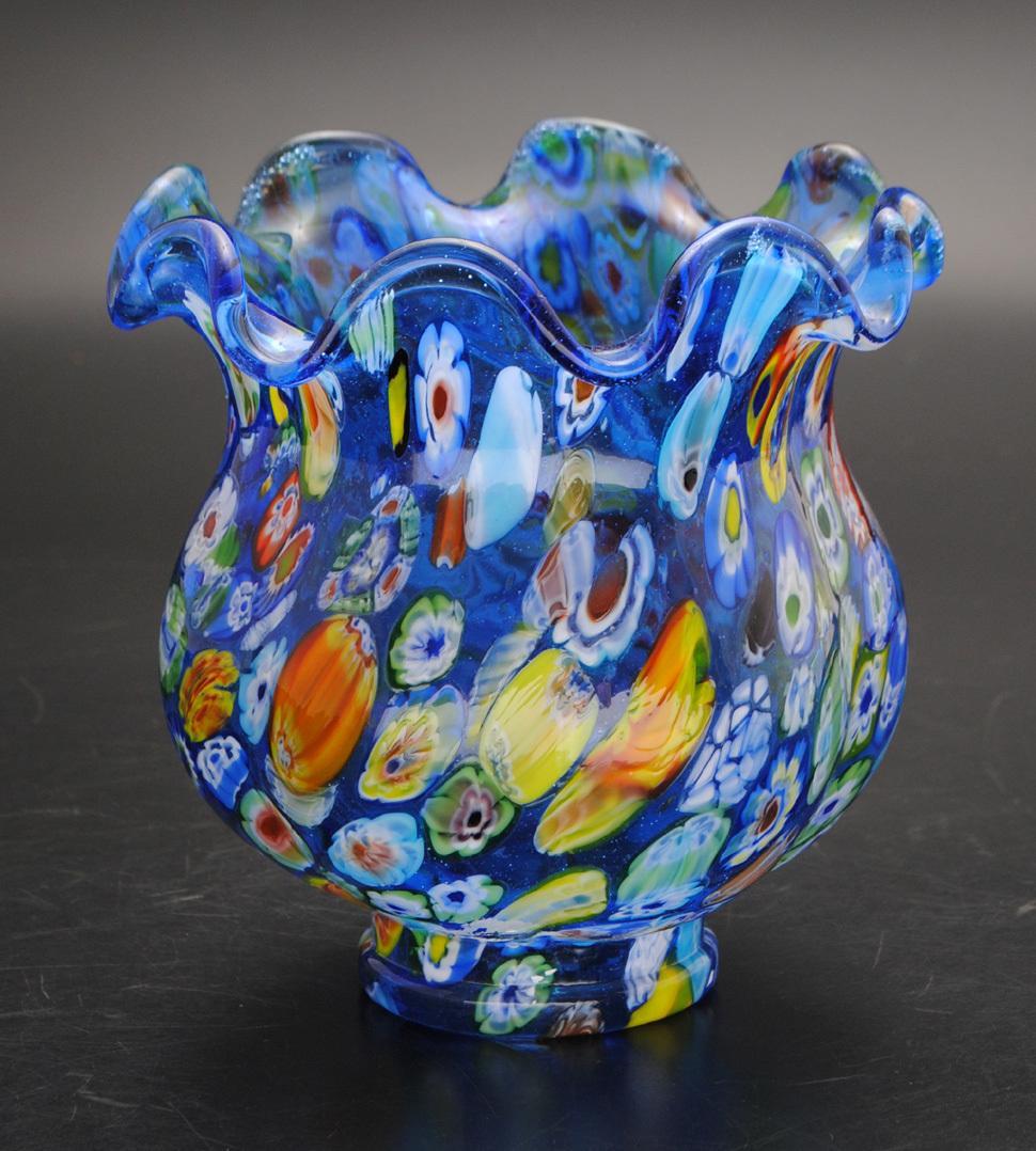 【MURANO】ITALY　ムラノ　ベネチアン　ガラス　希少ランプ作品