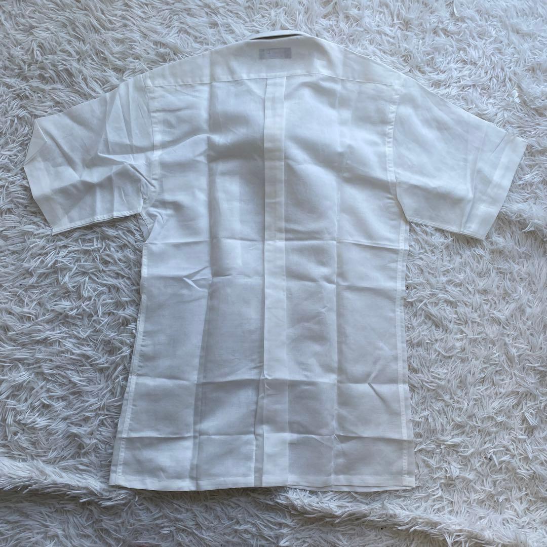 新品タグ付　Christian Dior Monsieur ブラウス　ロゴ　　麻