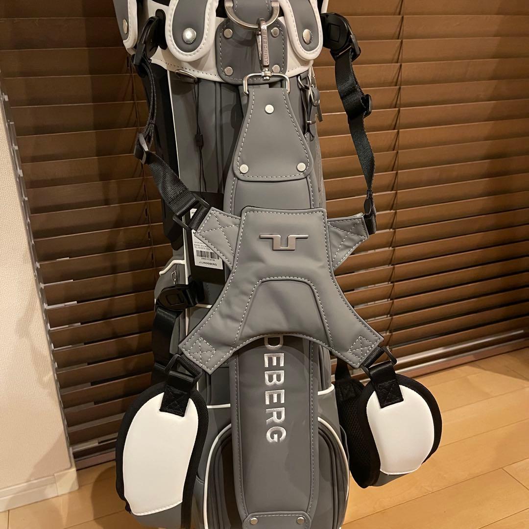 新作J.LINDEBERG ジェイリンドバーグ 高級 キャディバッグ カーボン灰