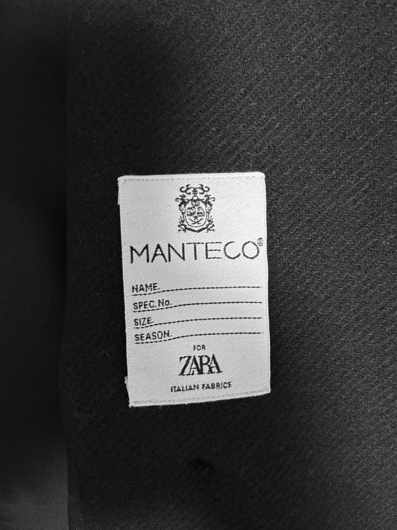 【ZARA】ネイビーウールロングコート