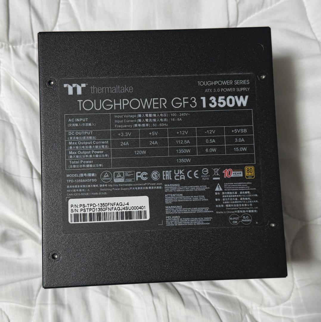 電源ユニット TOUGHPOWER GF3 1350W PS-TPD-1350FNFAGJ-4