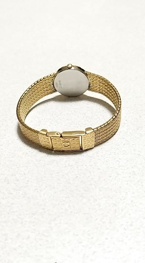 【極美品】OMEGA クォーツ 【GF 金張りケース／金張りメッシュベルト】