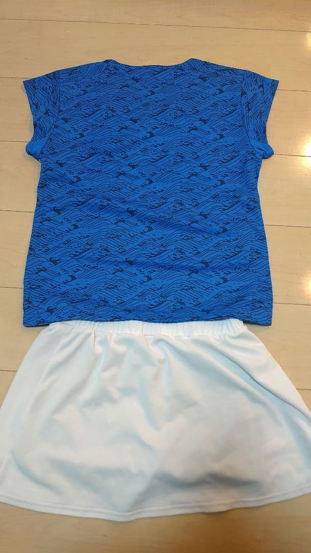 美品 YONEX テニスウェア 波柄 スコートセットアップ Osize