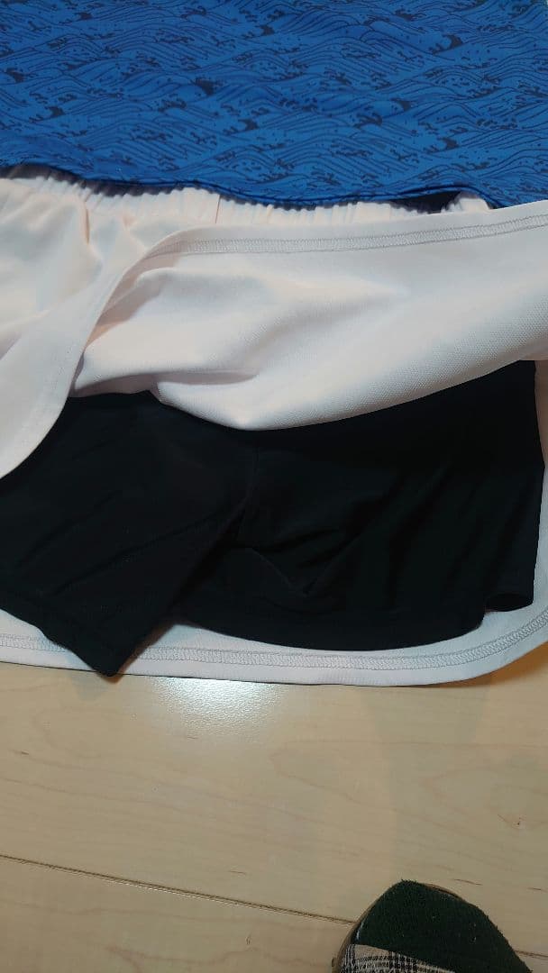 美品 YONEX テニスウェア 波柄 スコートセットアップ Osize