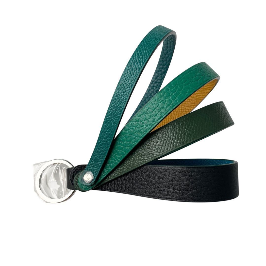 未使用 エルメスHERMES プティアッシュ レインボーキーリング エプソン.