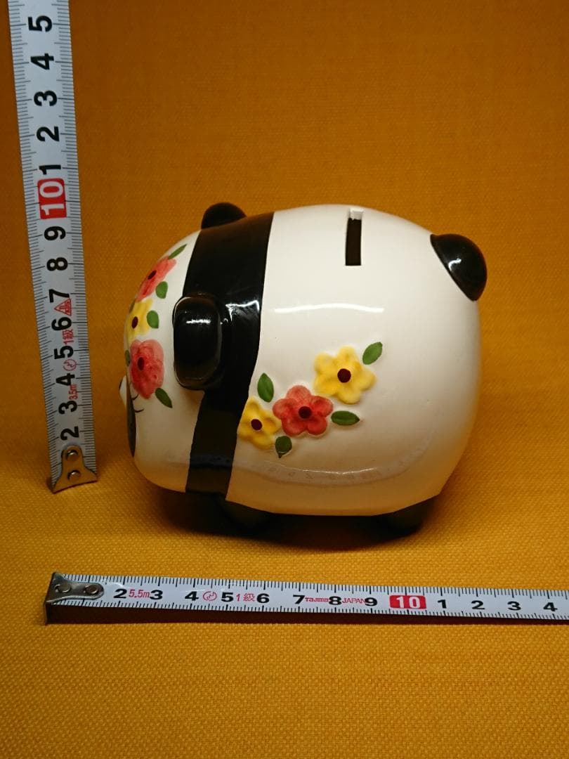 【美品】パンダ　陶器　オブジェ　置物　インテリア　工芸品　美術品　A2824