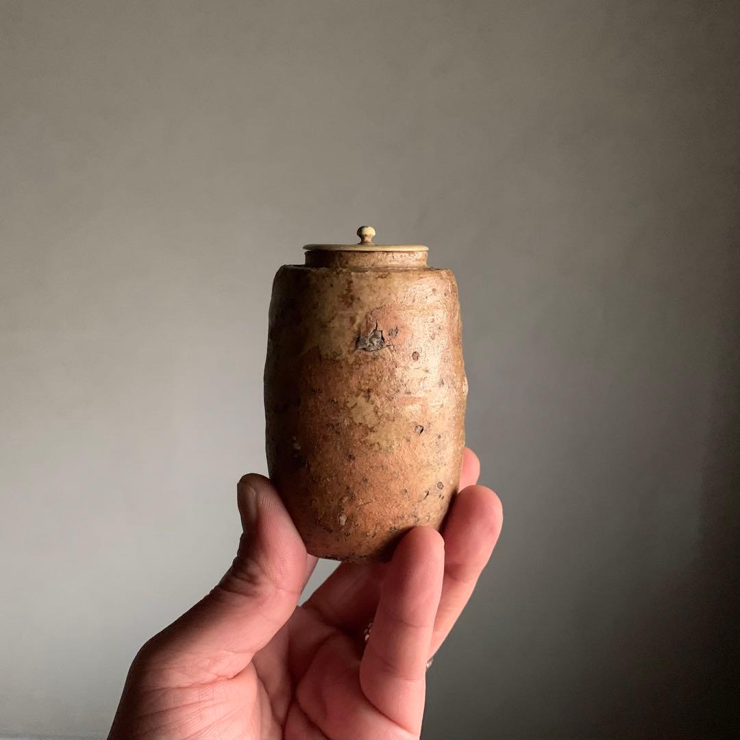 信楽 茶入 四代 清水六兵衛 茶道具 古美術 古道具 アンティーク