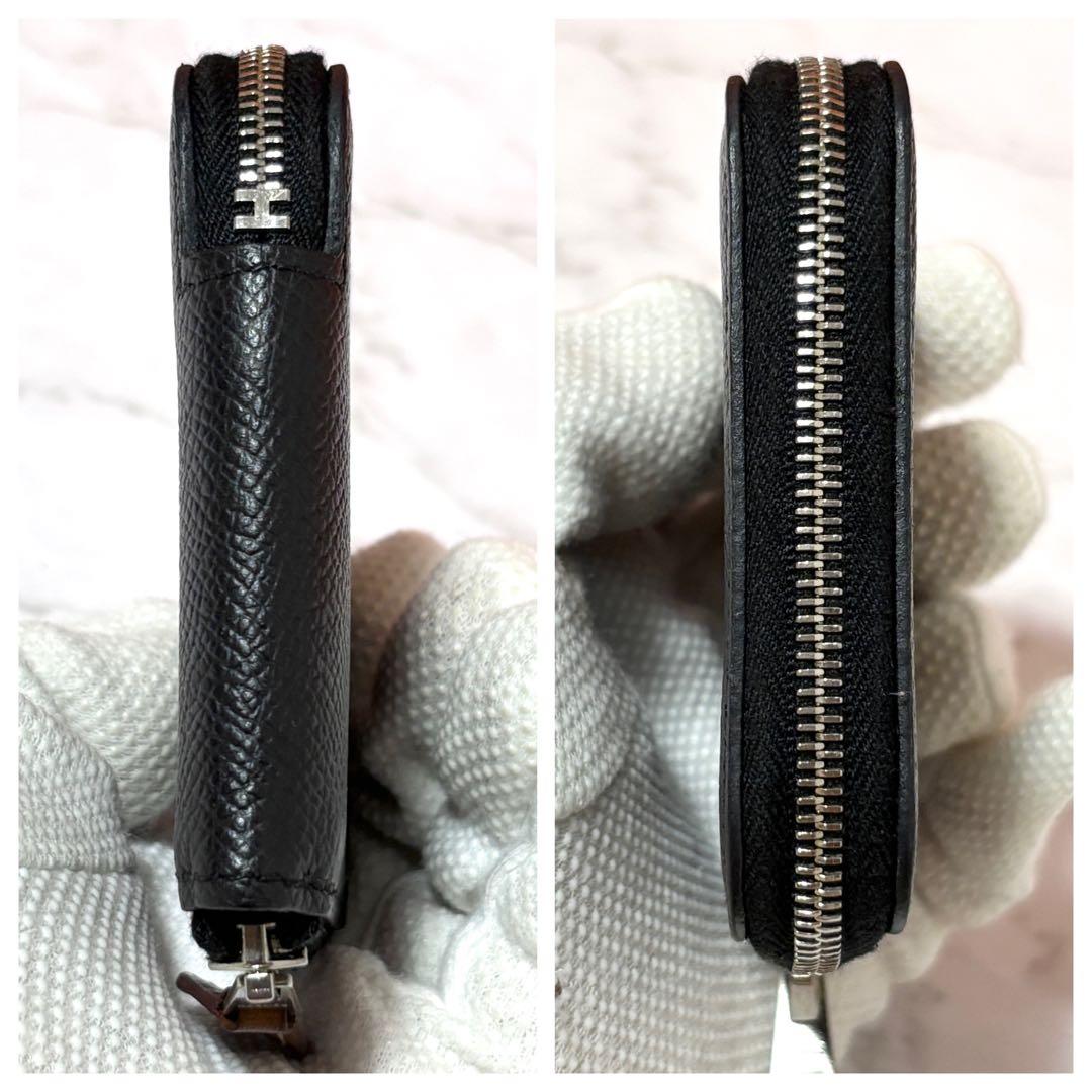 美品✨ エルメス アザップシルクイン コンパクト ケース 黒 O刻印 箱付