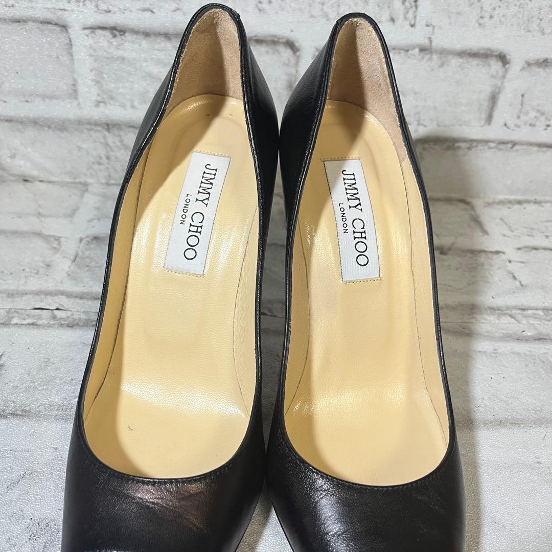 JIMMY CHOO ジミーチュウ ブラック 黒 レザー パンプス