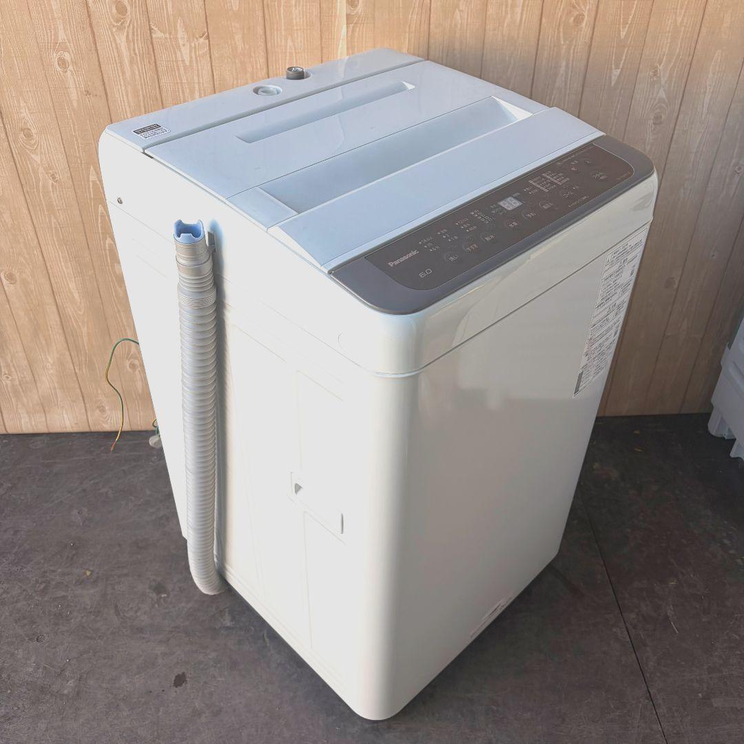 配送設置無料！純正Panasonicダークブラウンコンパクト洗濯機！完動超美品！