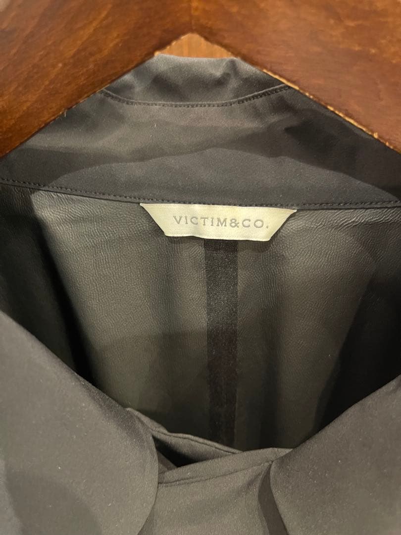 VICTIMシームレス フードコートSEAMLESSBIG COATレインコート
