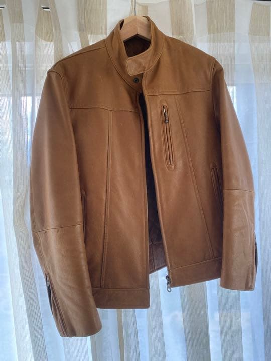 00s OLD UNIQLO 牛革 シングルライダース
