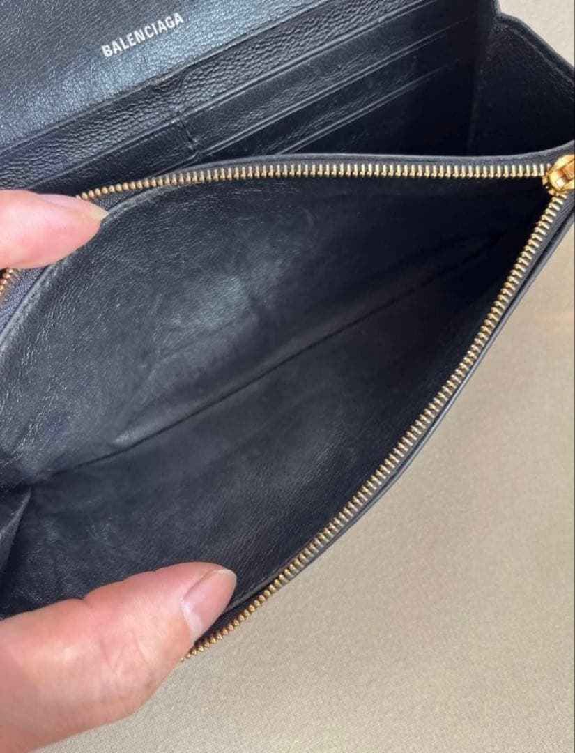 【美品】BALENCIAGA バレンシアガ 長財布 エブリデイ ブラック