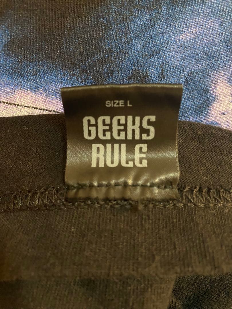 lain GEEKS RULE Tシャツ ブラック